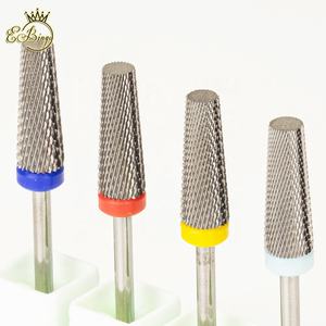 Süper 2XF <span class=keywords><strong>M</strong></span> 5 in 1 küçük varil Efile kesici çapaklar 6.0*16.0mm düz üst profesyonel konik tırnak matkap uçları Tungsten karbür - Product Image 3