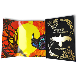 Trung quốc sản xuất tùy chỉnh cuốn Sách bìa cứng phun cạnh Hot stamping lá bụi Áo khoác cuốn Sách bìa cứng với hộp giấy - Product Image 3