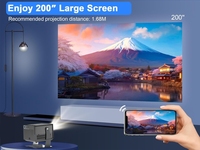 Projecteur Android Intelligent Portable à Mise au Point Automatique Full HD 1080P 4K LED LCD Mini 3D WIFI pour l'Education Extérieure, Modèle N1