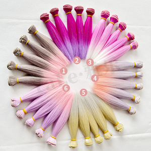 BJD/SD Cotton Doll Wig <strong>Hair</strong> <strong>Straightening</strong> High Temperature Silk Straight Gradient 15cm Ker <strong>Hair</strong> <strong>Straightening</strong> - Product Image 1