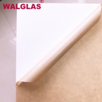 Plaque acrylique coulée double face noire mate WALGLAS avec surface givrée, 100 % MMA vierge, 1,2 g/cm, épaisseur 1/8'', pour découpe laser