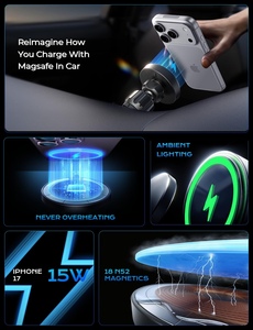 Lisen ที่ชาร์จในรถ15W ได้รับการรับรอง Qi2แท่นชาร์จเร็วมากสำหรับ Samsung S25พิกเซล10 <span class=keywords><strong>iPhone</strong></span> 17 16 <span class=keywords><strong>PRO</strong></span> <span class=keywords><strong>MAX</strong></span> - Product Image 5