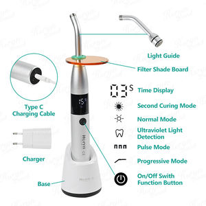 Lampada dentaria LED Curing luce Cordless in metallo testa 1S polimerizzazione 3 modalità pavimento attrezzature per odontoiatria - Product Image 6