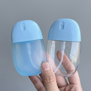 Flacon pulvérisateur carré en plastique givré bleu personnalisé de 30 ml et 50 ml pour huile capillaire, <span class=keywords><strong>brume</strong></span> corporelle et parfum – Emballage - Product Image 1