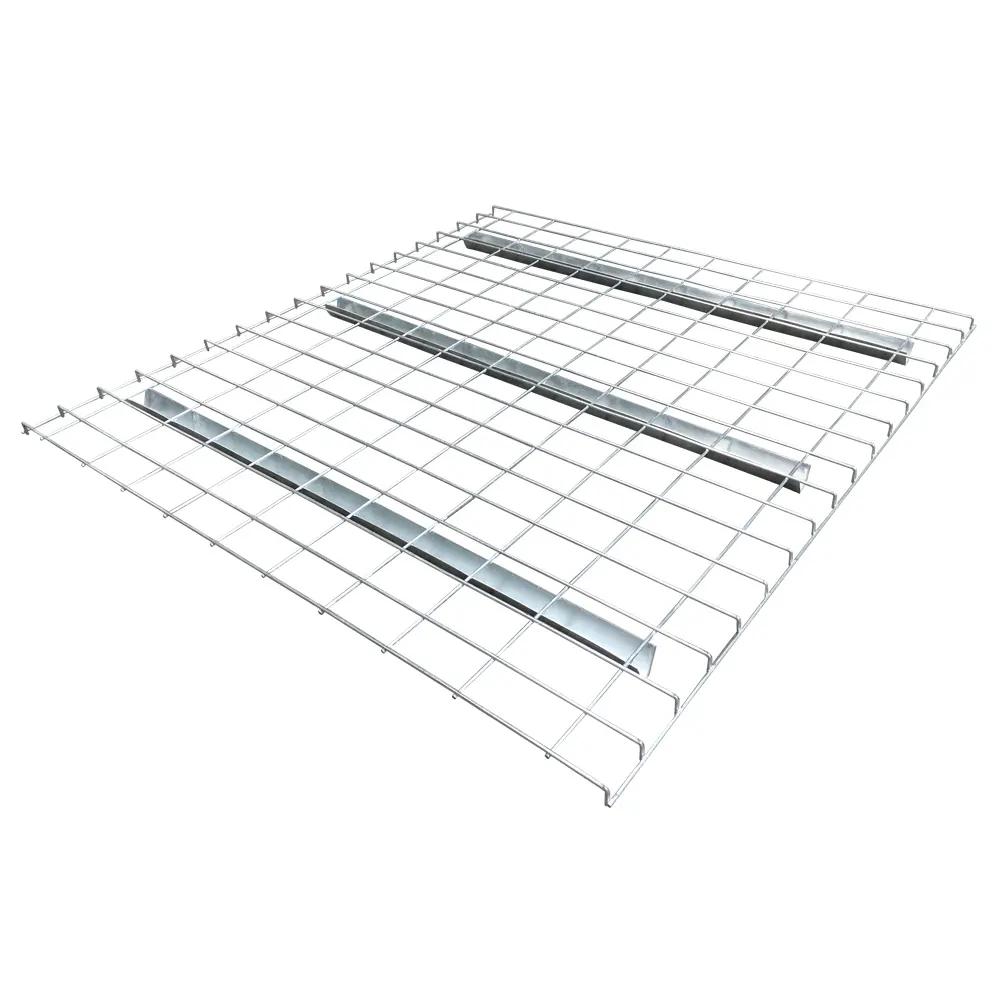 Китай, логистическая сталь для хранения, легкая, оцинкованная проволочная сетка, настил для поддонов, стеллажей, ступенчатая балка