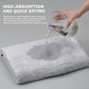 Serviette de bain en coton biologique de luxe 100% coton, séchage rapide, technique de tissage, broderie, couleur personnalisée, pour adultes, usage domestique et hôtelier - Product Image 3