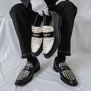 Bottes en chanvre pour hommes, en cuir, montantes, style anglais, effet vieilli, cousues à la main Goodyear, semelle en cuir, bottes de travail - Product Image 3