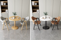 Ensemble table et chaises de réception minimaliste et moderne, ensemble de table à manger pour salon de thé et café