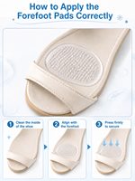 Pence Moon Collective – Coussinets pour talons hauts, semelles intérieures en silicone, réutilisables, antidérapants, pour femmes, pour soulager la douleur des pieds lors de soirées, 4 pièces