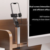 Support de téléphone portable de bureau réglable multifonctionnel et pliable de qualité supérieure pour avion mobile à rotation multiple