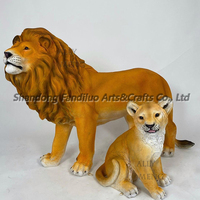 Fournitures pour fêtes sur le thème du cirque, sculptures d'animaux de la jungle en résine grandeur nature personnalisées, accessoires à vendre