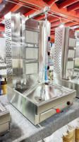 Moyen-Orient Shawarma Grill Poulet Kebab Maker Gaz/Électrique GPL Bureau Commercial Automatique Doner Kebab Machine De Découpe