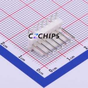 M2545R-07P Wire-to-Board Pin Header Bent Lead Through Hole,P=2.54mm Connector 1x7P 2.54mm Right Angle Insert 7P - Product Image 1