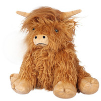 Boneka Hewan Highland Berbulu Panjang dan Desain Menenangkan untuk Dekorasi Kamar Tidur dan Kamar Bayi
