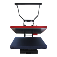 Presse à chaud magnétique manuelle à plateau coulissant robuste pour T-shirts 80x100CM, imprimante à plat de sublimation LCD