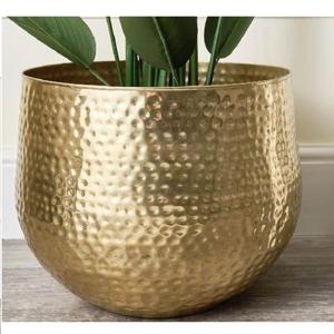 Jardinière de sol de style antique accessoires d'extérieur finition brillante jardinière en métal balcon décoration de jardin - Product Image 6