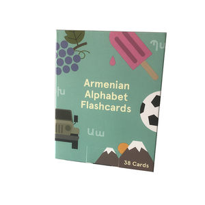 Hochwertige Papier karton angepasste ausgefallene Kinder pädagogische Alphabet Flash cards Jumbo-Spielkarten - Product Image 3