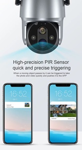 Caméra CCTV 4G 12MP Extérieure Panoramique 3MP 8MP 360 Degrés Sécurité avec Stockage Cloud 5MP Alimentée par Énergie Solaire - Product Image 6