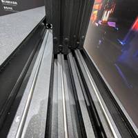 Fenêtres coulissantes horizontales en aluminium 4SG de style moderne, isolation thermique NFRC, verre résistant aux impacts des ouragans pour les hôtels en zone cyclonique