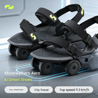 Zapatos Exoesqueléticos con Ruedas y Algoritmo de Caminata Inteligente con IA, para Desplazamientos Urbanos Más Rápidos, Resistentes al Agua IPX4