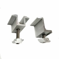 Kit Penjepit Panel Surya YUJI Pemasangan Cepat dari Aluminium Anodized, Set Baut Sistem Pemasangan di Tanah, Tahan Angin 60m/s, Tahan Salju