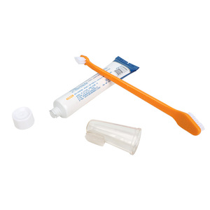 <span class=keywords><strong>MMG</strong></span> Stocked 4 1 Set de Cepillo y Pasta de Dientes para Perros, Cepillo de Doble Cara, Aroma a Carne/Vainilla, Embalaje en Blíster de Plástico/PP para Perros Pequeños - Product Image 4