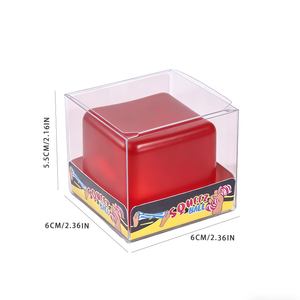 Pelota Antiestrés de Maltosa Roja Cuadrada - Juguete Sensorial de Descompresión de Rebote Lento para Todas las Edades - Product Image 5
