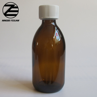 30ml ~ 500ml ambre sirop récipient en verre sirop contre la toux bouteille en verre liquide de médecine orale bouteille avec bouchon à l'épreuve des enfants