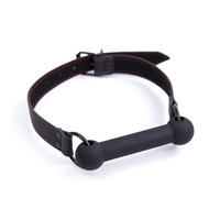 Bâillon buccal BDSM en silicone en forme d'os de chien, plug buccal de retenue pour adultes, jouet sexuel, bâillon à boule pour jeux adultes