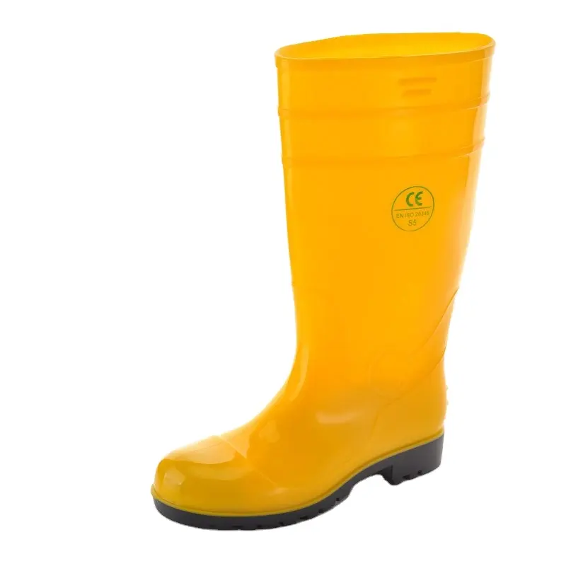 Botas de lluvia italianas para hombres, Botas de lluvia de PVC transparente, Botas de lluvia sueltas