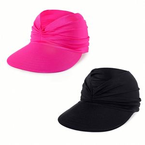 Sombrero de Playa para Mujer, Protección UV, Elástico, para Primavera y Verano, Visera para el Sol - Product Image 6