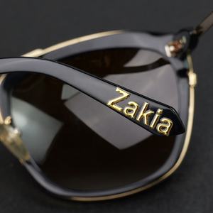 شعار مخصص متعدد الألوان ورقائق ذهبية ملصق معدني ملصقات نقل بالألوان البنفسجية إطار نظارات شمسية - Product Image 3