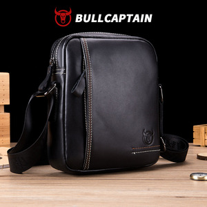 กระเป๋าหนังแท้ BULLCAPTAIN สกรีนโลโก้ได้ กระเป๋าสะพายข้างผู้ชาย กระเป๋าทำงาน กระเป๋าคาดลำตัว กระเป๋าคาดอกผู้ชาย - Product Image 1