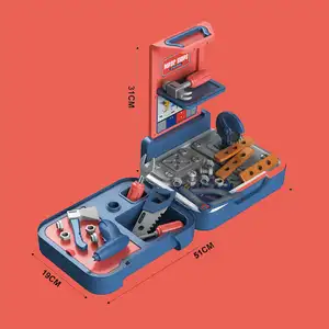 Ingenieur Koch Make-up Arzt Rollenspiel-Requisiten tragbare Box-Spielzeuge Kinder-Lernspielzeuge