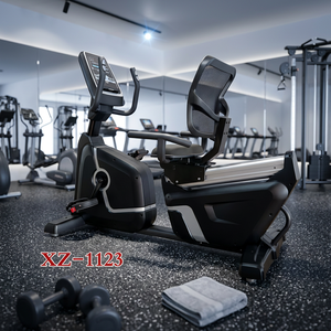 Bicicleta estática magnética reclinable con respaldo de apoyo, entrenador de ciclismo cardiovascular para interiores, máquina de fitness para gimnasios comerciales - Product Image 2