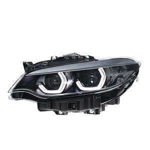 Conjunto de Faros Delanteros para Serie 2 F22 (14-21), Modificados con Luces LED de Alta Gama, Luces de Circulación Diurna Tipo Cuchara, Intermitentes Transparentes, 12V - Product Image 1