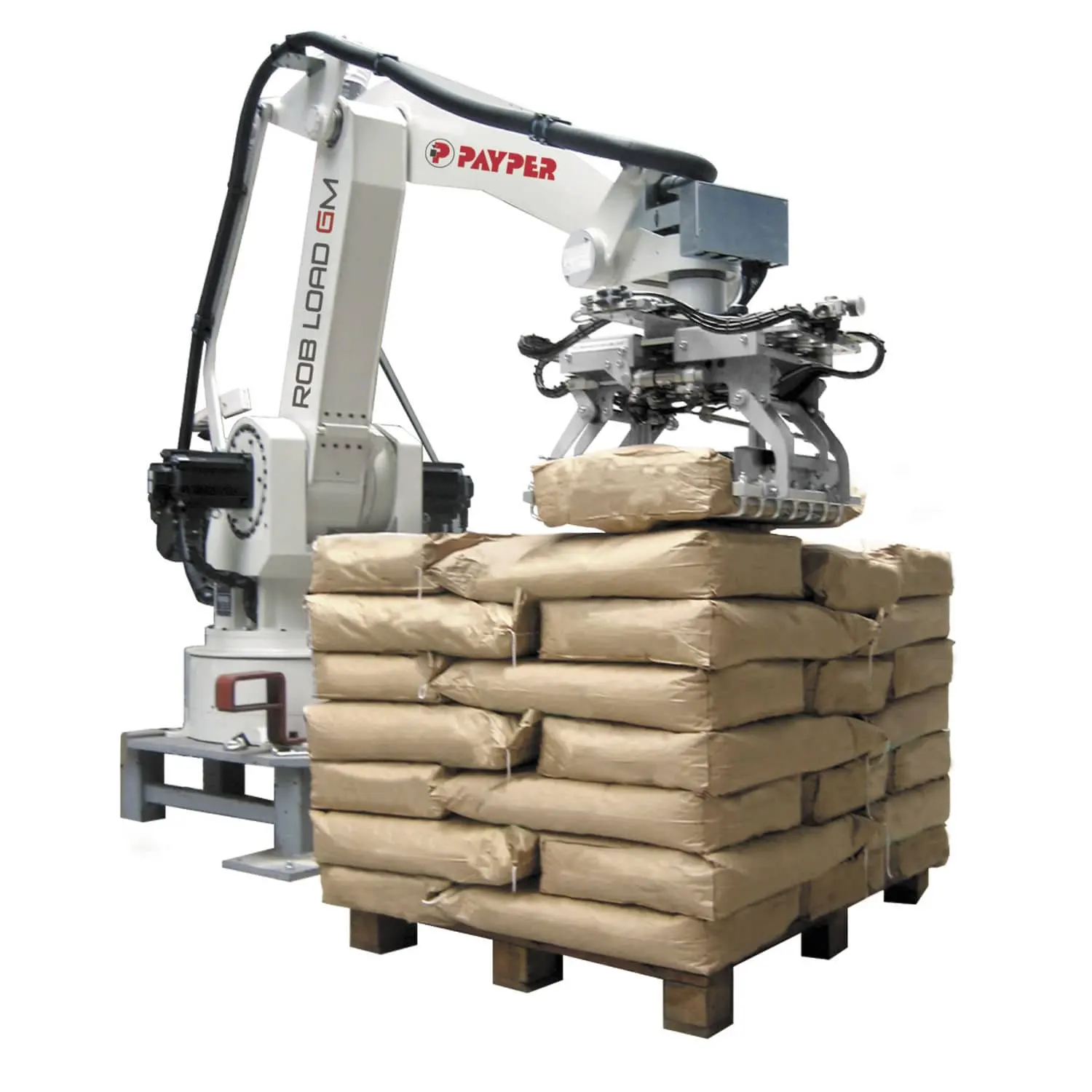 Linha de fabricação de paletizador robô de alta velocidade ABB, equipamento de paletização/despaletizador para sacos de pilha, caixa