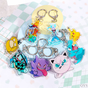 พวงกุญแจอะคริลิคสั่งทำ QYS จี้การ์ตูน ของขวัญส่งเสริมการขาย ขายส่ง - Product Image 1