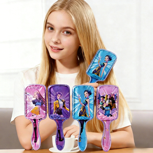 Pente de cabelo K-<span class=keywords><strong>POP</strong></span> Demon Hunters Comb Fashion Square de cabo longo com areia movediça, pente de massagem infantil, sucesso de vendas. - Product Image 4