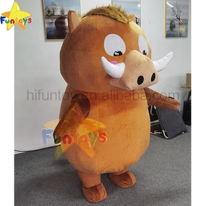 Funtoys MOQ 1 PIÈCE 2m/2.6m/3m Costume de mascotte gonflable <span class=keywords><strong>Pumba</strong></span> Roi Lion Sanglier Cochon Taureau Dessin animé Cosplay Anime pour adulte - Product Image 3