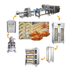 Hoàn toàn tự động thương mại thiết bị nướng bánh máy móc cho bánh mì nướng bánh mì làm đầy đủ dòng bánh mì Pastry dây chuyền sản xuất - Product Image 1