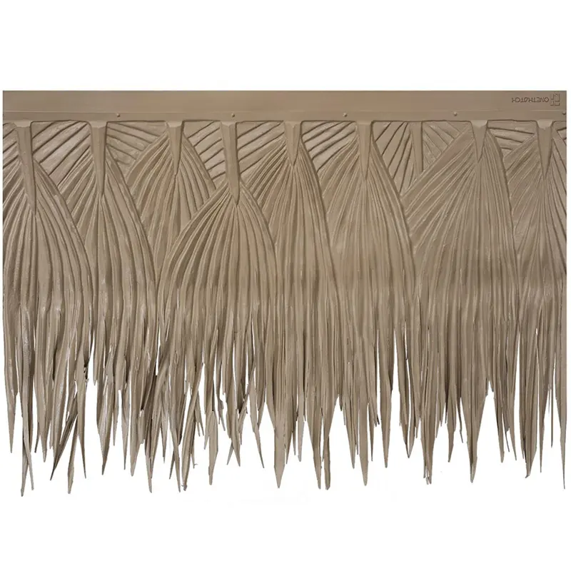 Kunstplastic Bamboe Bladeren Tegels Palmex Blad Mexicaanse Rieten Paneel Paraplu Synthetische Palm Riet Riet Bladeren Dakbedekking