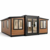 Maison préfabriquée de 20 pieds entièrement meublée, une chambre, extensible, maisons en conteneurs d'expédition