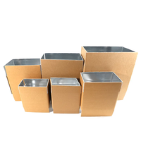 Carpeta de Embalaje Térmico para Alimentos, de Papel Kraft Ecológico, Impermeable, con Logotipo Personalizado, Venta al Por Mayor de Fábrica, Materiales Reciclados