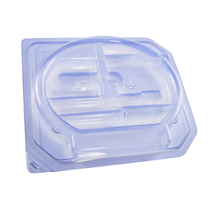 Bandeja de embalaje para set de catéter uretral, caja desechable personalizada de PET azul - Product Image 4