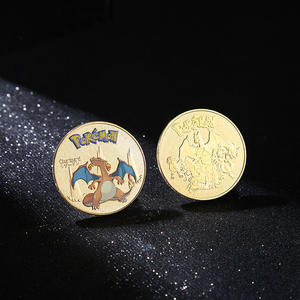Koin Pikachu Pokémon Laris Manis, Berlapis Emas, Enamel, Medali, Hadiah untuk Anak-Anak - Product Image 5