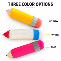 Jouet Squishy Géant en Forme de Crayon, 28cm, Doux, à Remontée Lente, Anti-Stress, Jouet Sensoriel Amusant pour le Bureau, Cadeau pour Tous