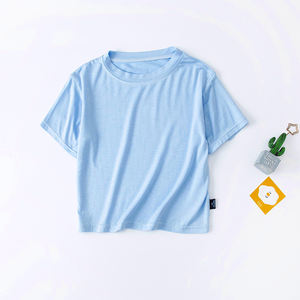 Camiseta de Manga Corta para Niños 2022, Impresión de Logotipo Personalizado, Algodón Monel, Lisa, para Bebés, Niñas y Niños - Product Image 3