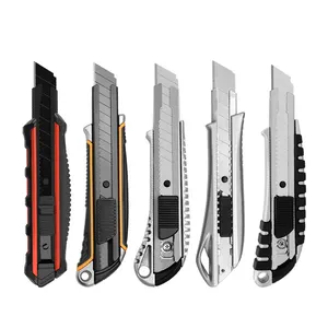 Giá Rẻ Heavy Duty Box Cutter 18 Mét Hợp Kim Nhôm Có Thể Thu Vào Cutter Tiện Ích Dao Knorr Alfedo