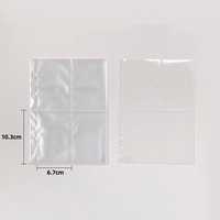 Fundas Transparentes para Carpeta A5, Fundas Protectoras de PP para Tarjetas Coleccionables, Páginas Impermeables para Álbum de Fotos, Bolsa Transparente para Archivar Documentos